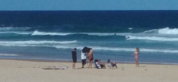 Filming on Coogee Beach